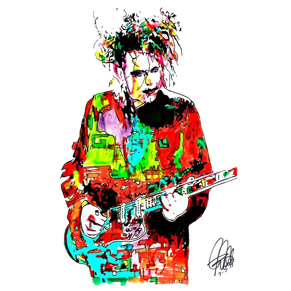 Robert Smith The Cure Gothic Rock Print 18x24